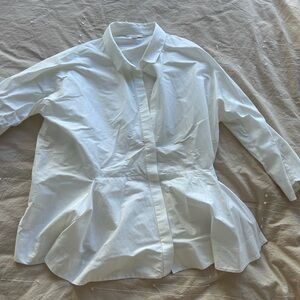COS White Button-Down Shirt
